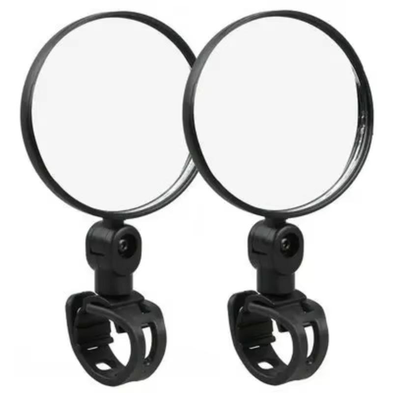 1/2PC Bike Mirror 360 Degree Adjustable Rotatable Handlebar Mirror Wide Bycicle Accessories Cycling Rear View Mirror Accesorios