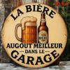 Segno in Latta Metallico Birra Decorazione Murale 20x30cm