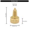Adjustable Brasses Weight Screw Billiard Equipment Brasses Counterbalances Screw for Pool Cue Improved Stability Control