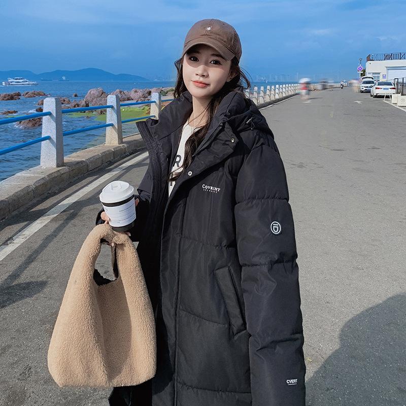 New Elegant Hooded Padded Over Knee Small Padded Jacket