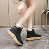 Plush Cotton Shoes 2024 Winter High Top Board Shoes Women's Shoes Casual Warm Street Shooting Trend Student Korean Version