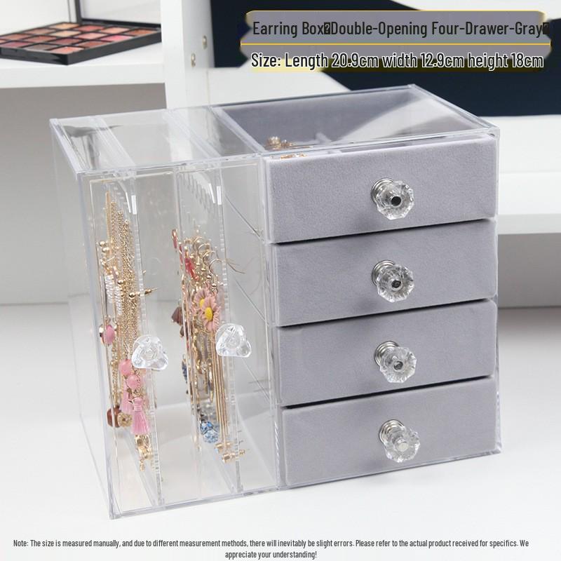 In Stock: Transparent Earring & Hair Accessory Storage Display Box