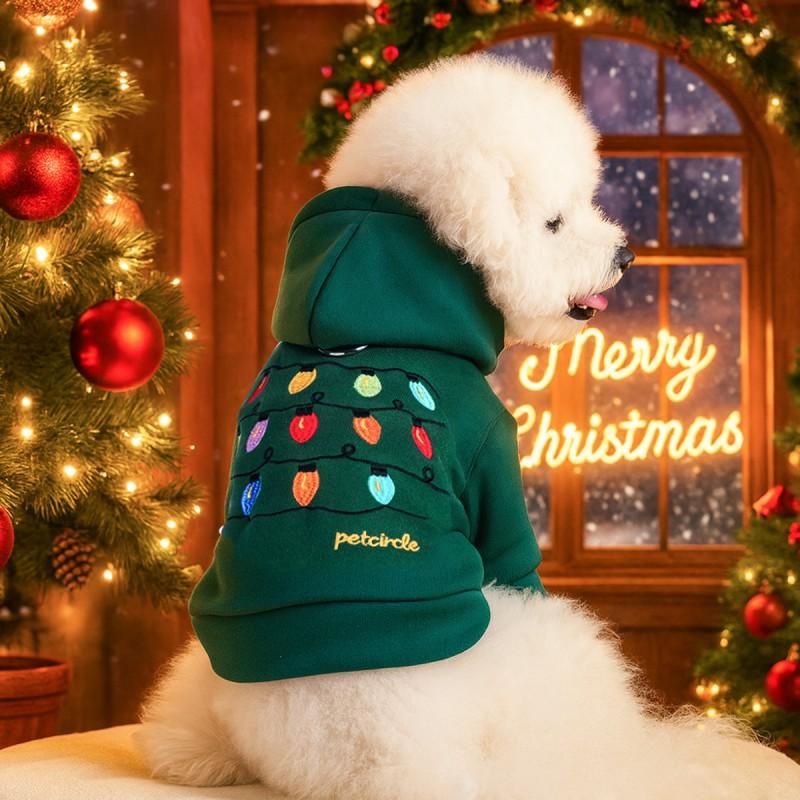 PETCIRCLE Christmas Pet Clothes Dog Cat Festive Apparel Holiday Outfit