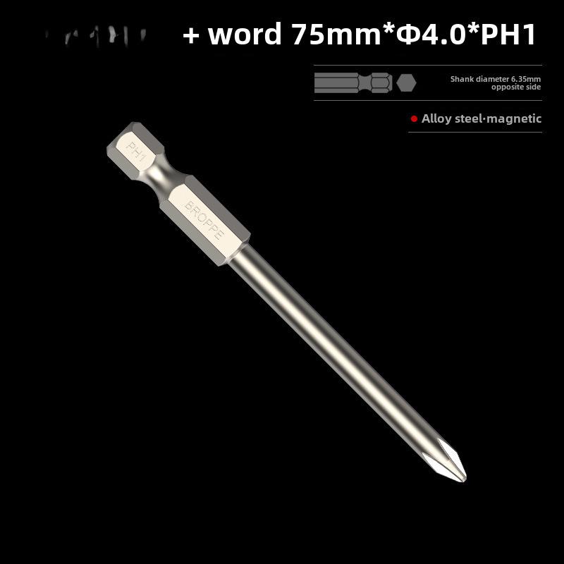 BROPPE Magnetic Cross Screwdriver with Electric Drill and Pneumatic Nozzle Head