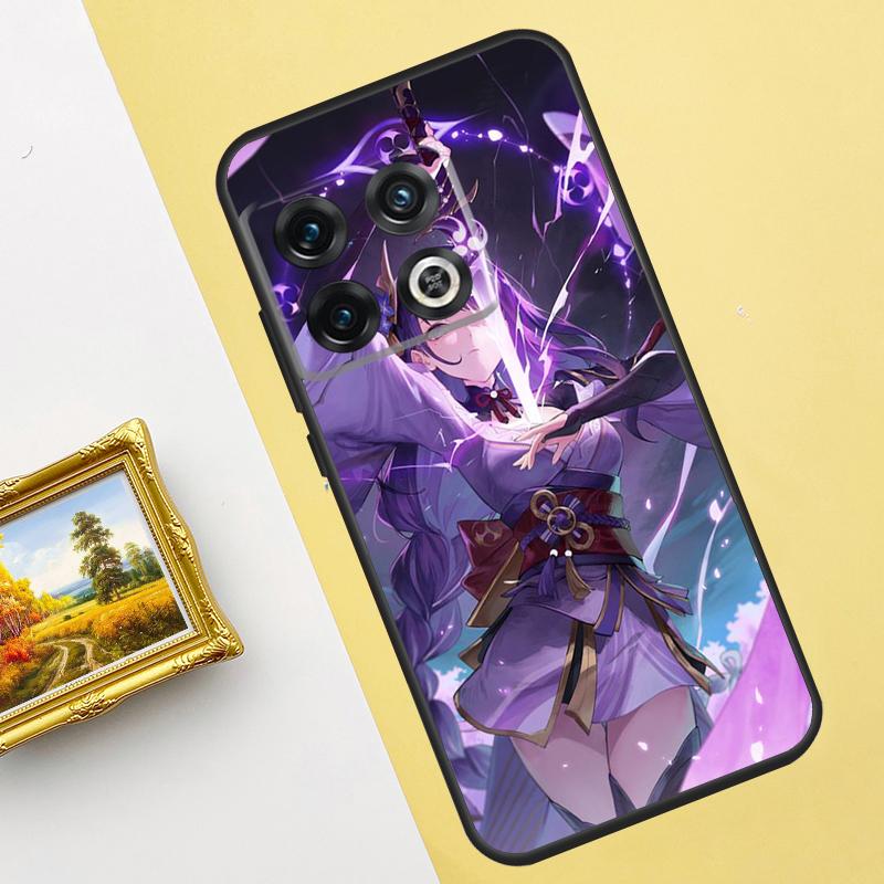 Raiden Shogun Genshin Impact Case For Oneplus 10 8 9 Pro Ace 10T 9R 8T Cover For Oneplus Nord 2 2T CE N100 N200 N300