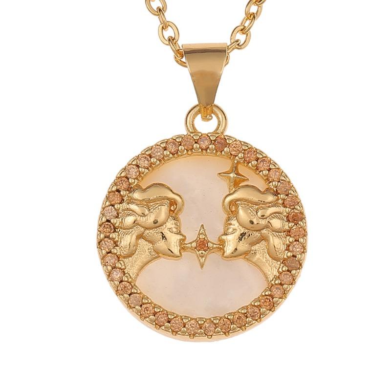 12 constellation fritillary jewelry pendant niche style creative twelve constellation necklace