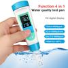 4 In 1 Salinity Meter with  Conductivity Temperature Tester Water Quality Test Pen for Fish Tanks & Swimming Pools
