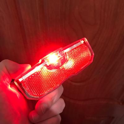 Bike Luggage Rack Light LED Mountain Bike Tail Light Waterproof Bicycle Rear Seat Reflective Taillight Night Ridding for Safety