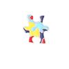 Zinc Alloy Colored Puzzle Badge - Creative Personality Brooch, High-Value Niche Jewelry Accessory