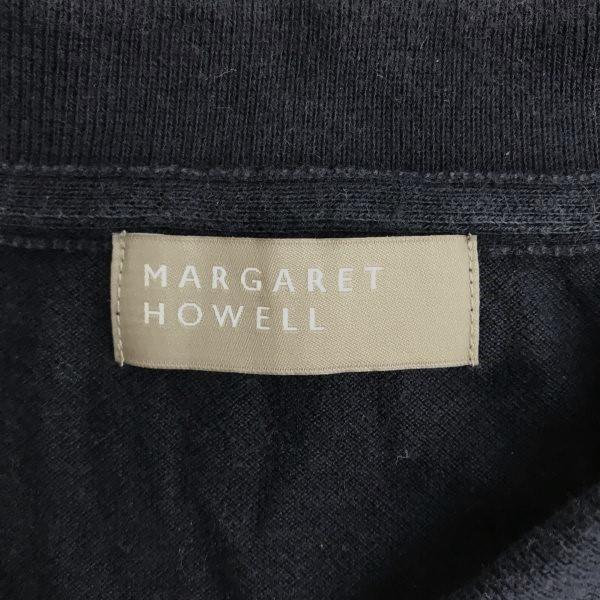 MARGARET HOWELL Japan Made Short Sleeve Polo Shirt Navy Size 2 Ladies Cotton Tops(USED)
