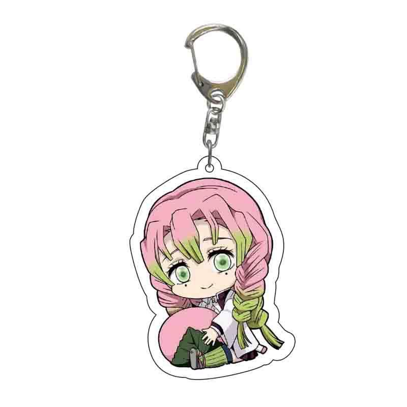 Demon Slayer Anime Cartoon Character Acrylic Keychain Bag Pendant Accessories