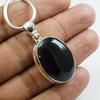 Handmade Oval Black Onyx Pendant, 925 Sterling Silver Pendant, December Birthstone, Birthday Pendant