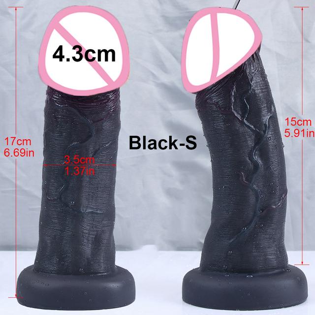 New 7.5cm Big Glans Penis Realistic Dildo Huge Anal Plug Suction Cup Adult Strapon Sex Toys For Woman Vagina Orgasm Masturbation