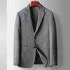 Jachetă de costum la modă cu un singur rând de nasturi, de primăvară și toamnă, de lux, pentru afaceri, single West, de vârstă mijlocie și tineri, de culoare solidă