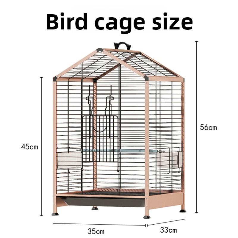 Large Bird Cage for Parrots Finches Mynahs Spacious Aviary with Complete Accessories Home Use Flight Habitat Included Bird Nest