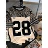 Summer New Women Leopard Stripe 28 Print American Casual Digital Print T Shirt Summer Women Beach Girl Short Sleeved T-shirt