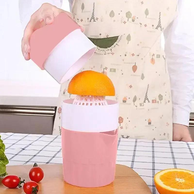 1pc Large Caliber Manual Juicer Potable Orange Juice Cup Multi Functional Fruit Juicer Citrus Lemon Fruit Squeezer Kitchen Tools