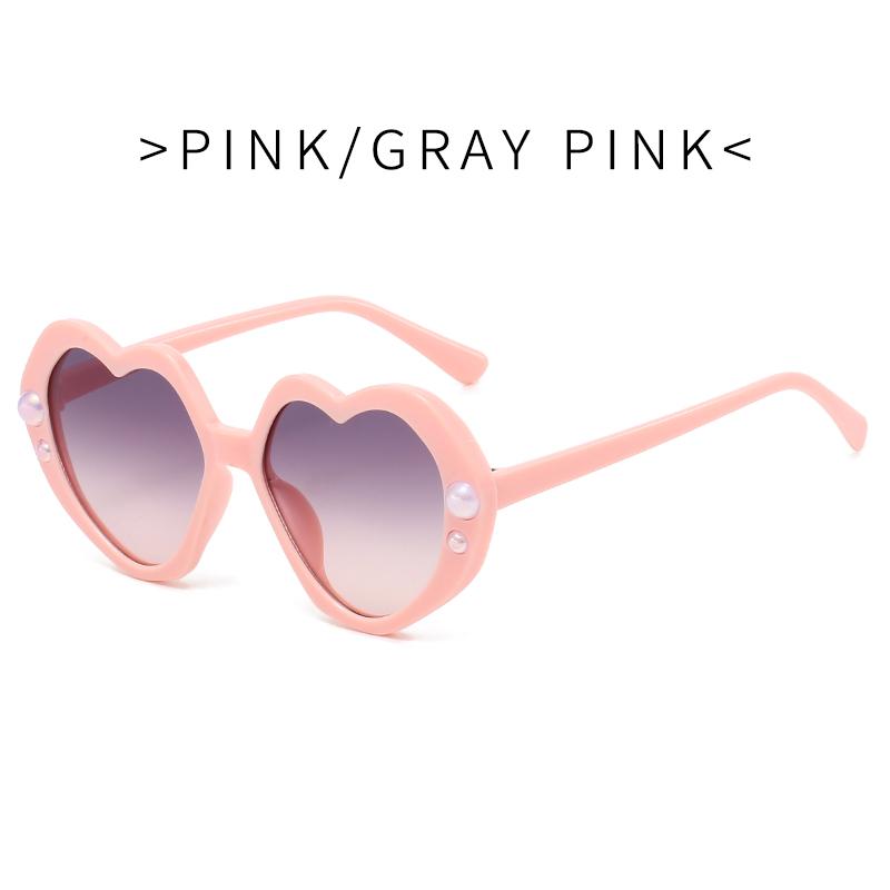 New Kids Sunglasses Fashion Heart Glasses Retro Trend Cute Boys Girls Eyeglasses UV400 Protection