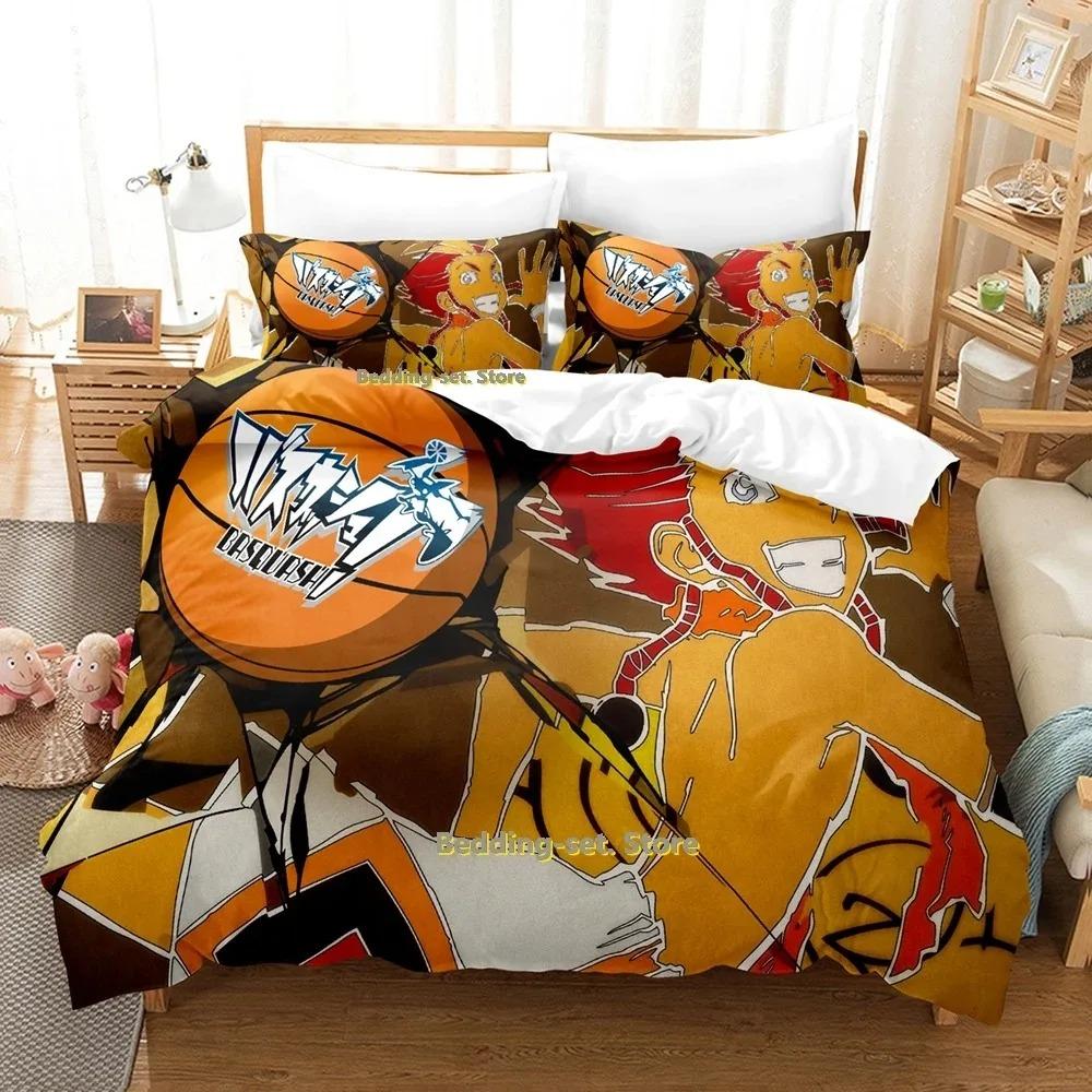 Basquash! Bedding Set Single Twin Full Queen King Size Bed Set Adult Kid Bedroom Duvetcover Sets 3D Anime Bed Sheet Set