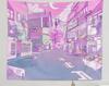 Pink Moonlight Tapestry Moon Night Japanese Wall Hanging Aesthetic Bedroom Decor College Dorm Home Decor Perfect Cozy Room Vibes