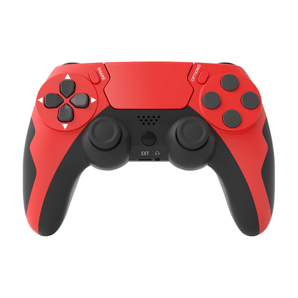 Wireless Controller BT Gamepad Double Vibration No Latency with Touchpad Microphone Earphone Port for PS4 PS3 PC