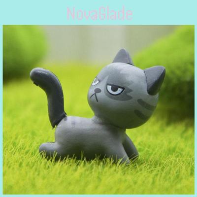Modish 6pcs Set Kawaii Zakka Cute Unhappy Cat Doll Adorable Mini Cartoon Figures