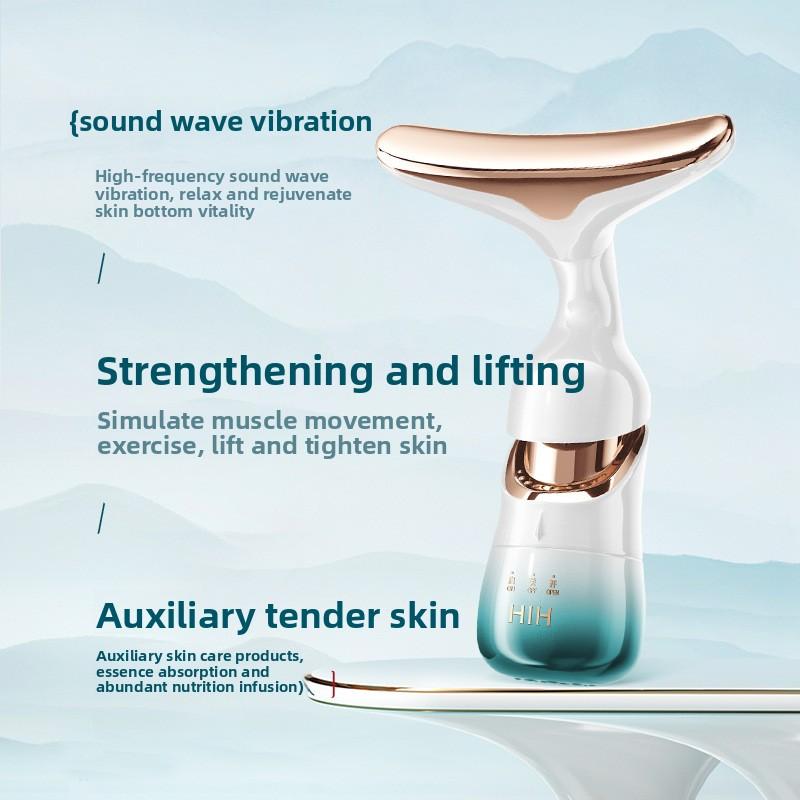 Mehrdimensionaler Lifting- und Straffungs-Massagegerät, Vibrationsmassage, Tiefes Eindringen von Hautpflegeprodukten, Drei-in-Eins-Schönheitsinstrument