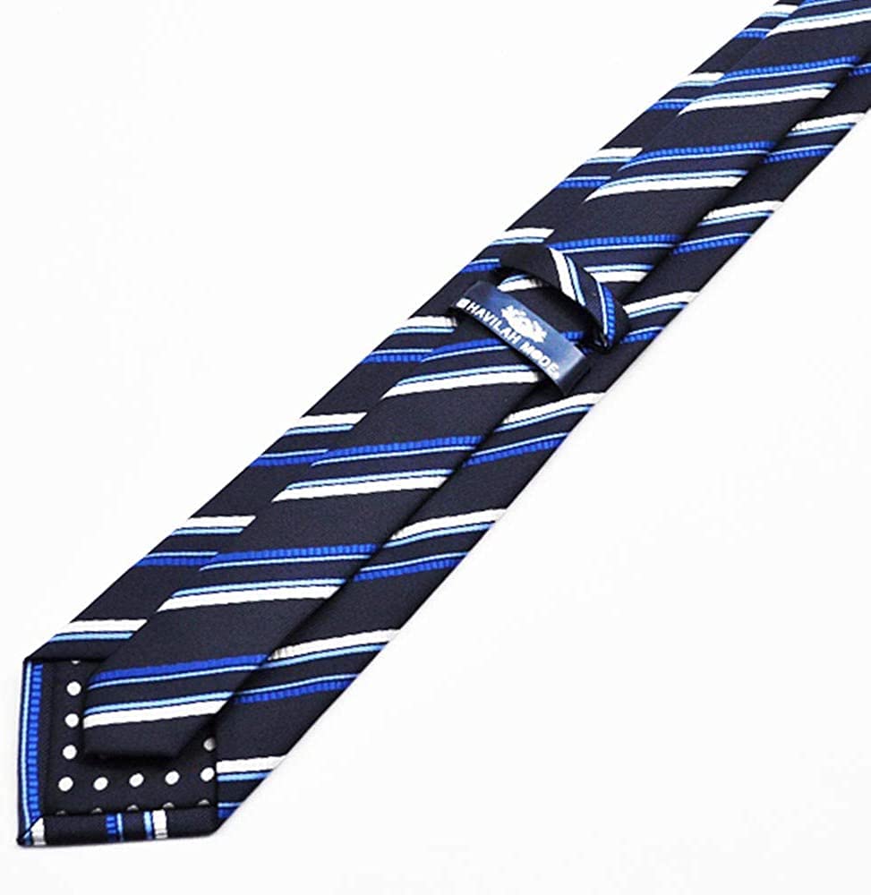 [HAVILAH MODE] Long Tie, Dark Navy, Blue, Light Blue, White, Washable, Suitable for Business, Job Hunting, Weddings, Father's Day [M817]