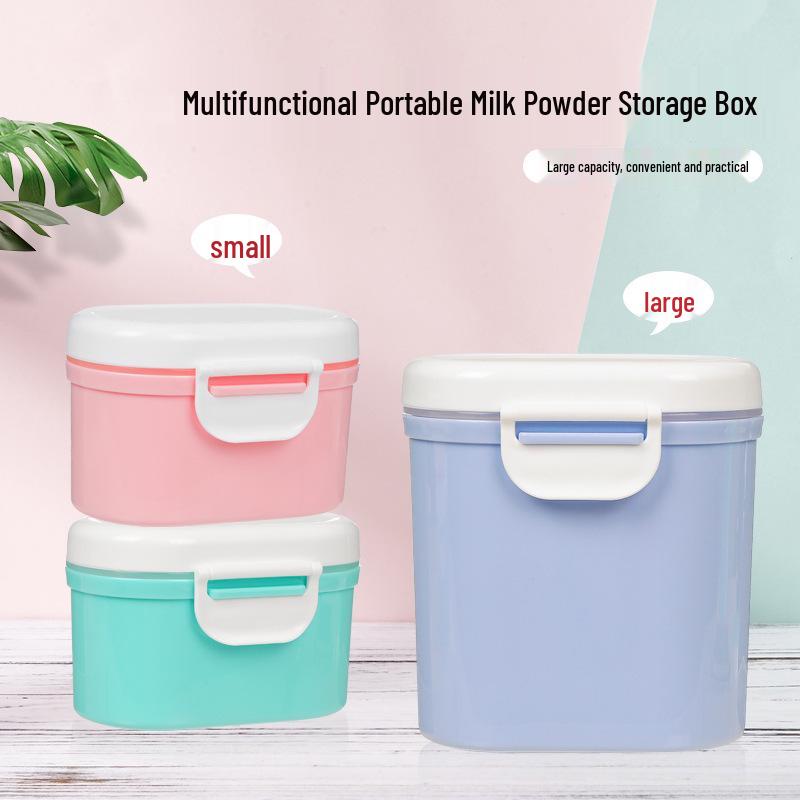 Portable Baby Formula Storage Box - Large Capacity, Sealed Compartments for Travel