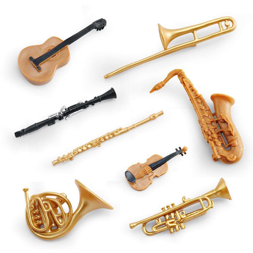 Coleção de Modelos de Instrumentos de PVC Clássicos com Detalhes Precisos para Decoração de Casa e Presente