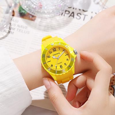Version Silikon Geburtstagsgeschenk Klassische Uhr Quarz Koreanischer Stil Zubehör Lässige Sportuhr