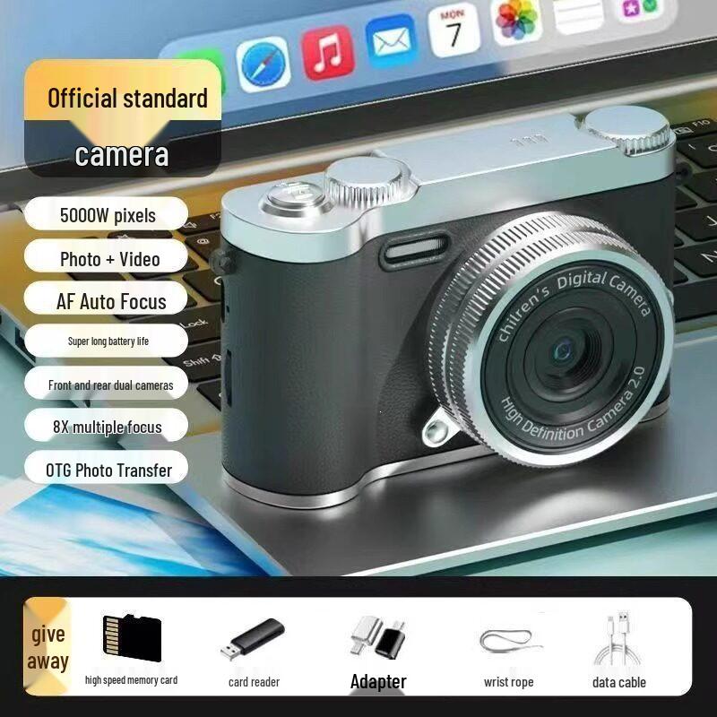 Pixel 9600W HD Flip Screen Student Camera - Portable, Compact, Ideal for Campus and Parties