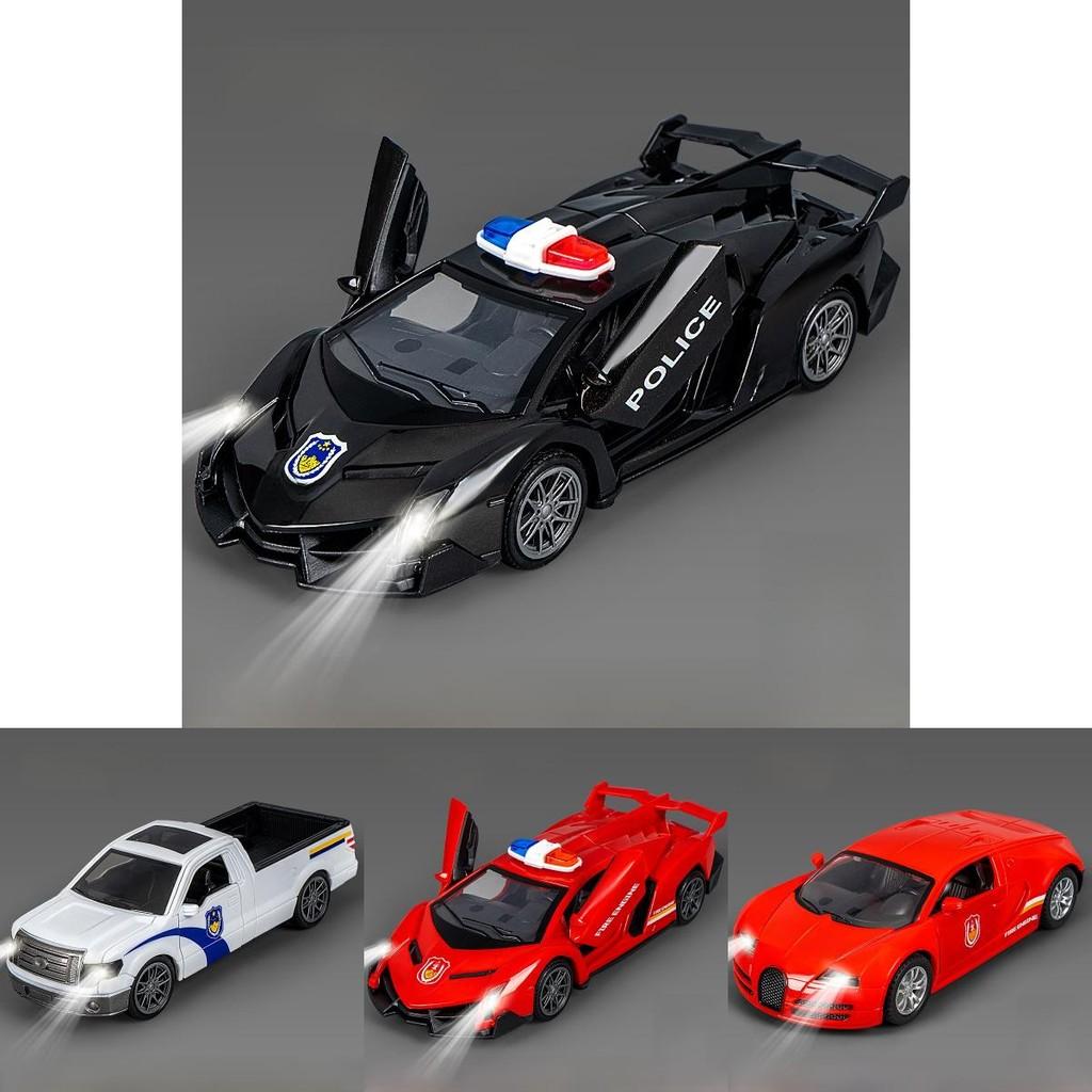 Trägheits-Polizeiauto-Modell mit Licht und Ton für Kinderspielzimmer