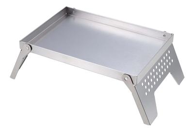Captain Stag (CAPTAIN STAG) UG-3304 Stainless Steel Fireplace Stand, Mini Table, Kamadodai, for A4 Size Fireplaces