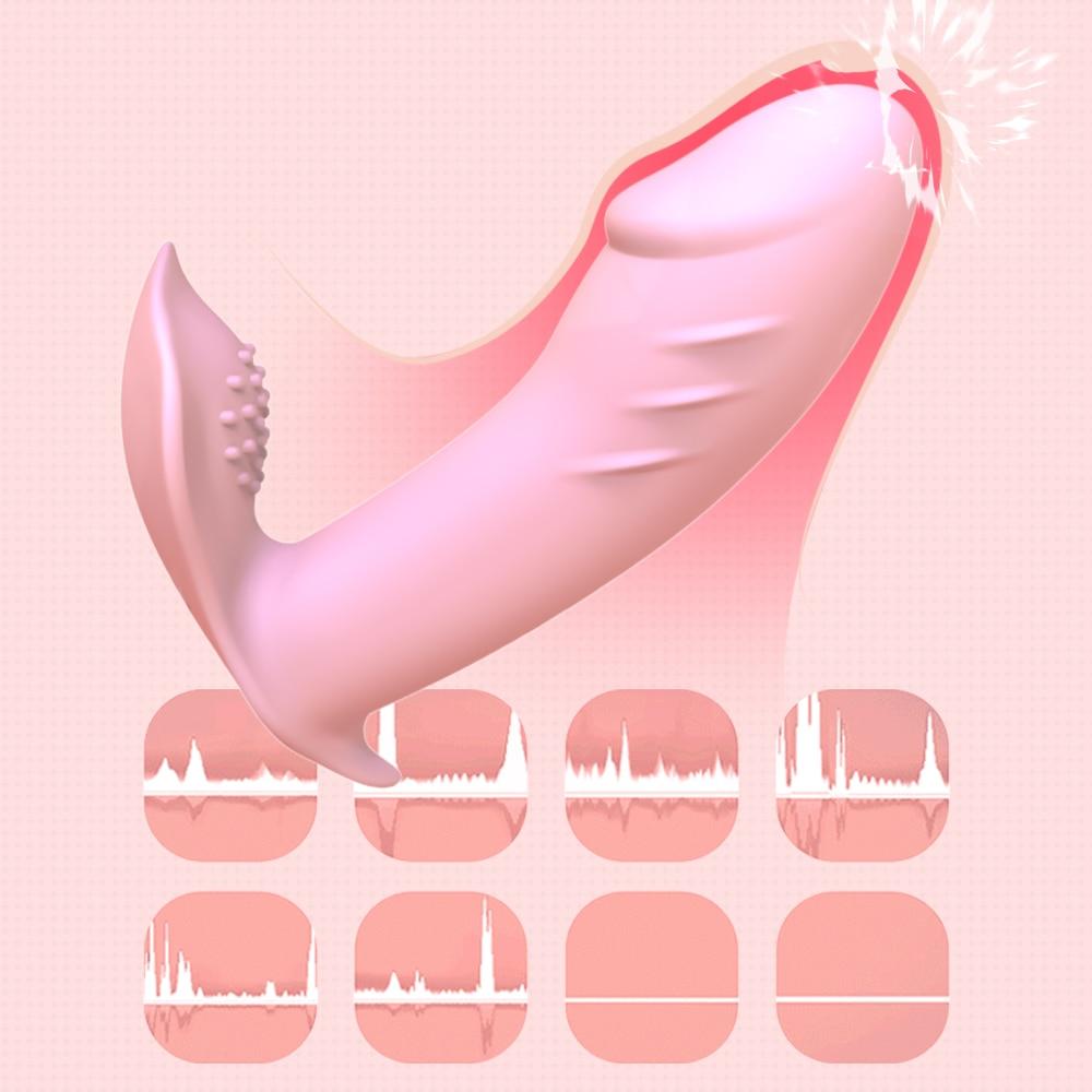 Mutandine per vibratori con vibratore a controllo remoto per donne Stimolatore del clitoride Macchina per adulti del sesso Masturbatore femminile Giocattolo della vagina