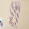Women's Thickened Mulberry Silk Base Layer Set - 270g, Round Neck, Brushed for Warmth in Autumn