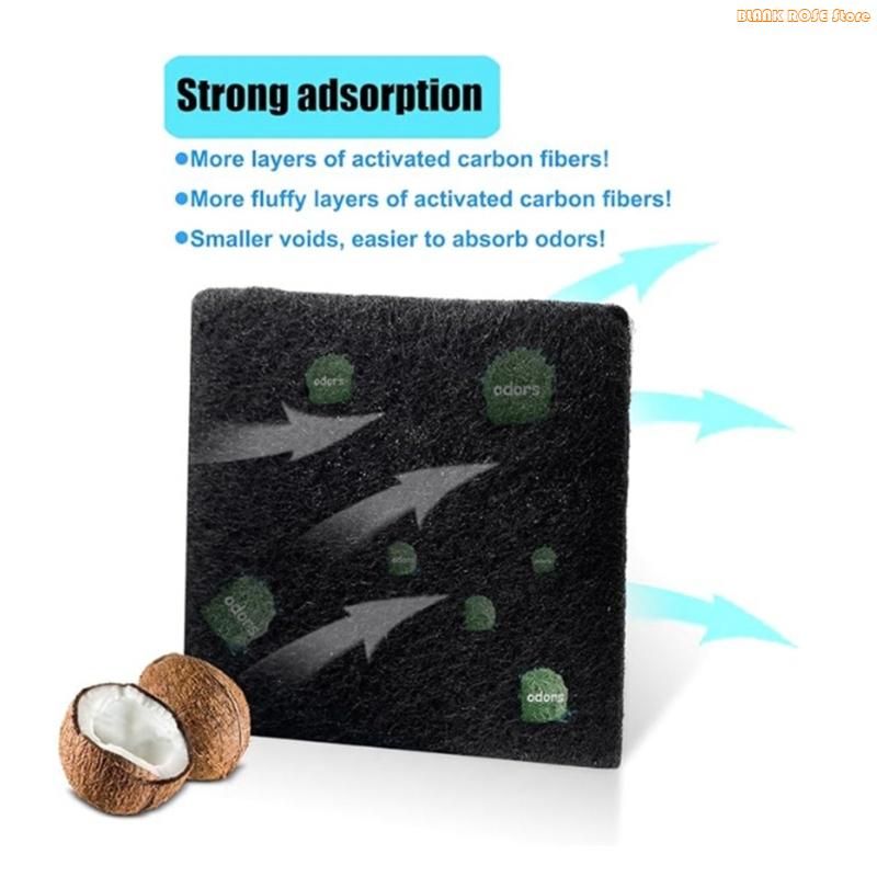 

K1AE 12Pieces Long Lasted Deodorizing Filters Compatibles with Kitchen Trash Bins China Mainland