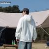 MARK FAIRWHALE Unisex Pure Color Loose Hooded Sweatshirt