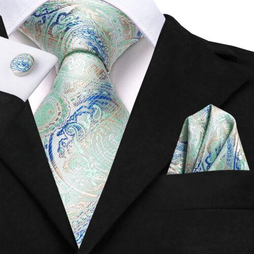 280 Styles Silk Mens Tie Pocket Square Hankerchief Cufflinks Wedding Set Prom