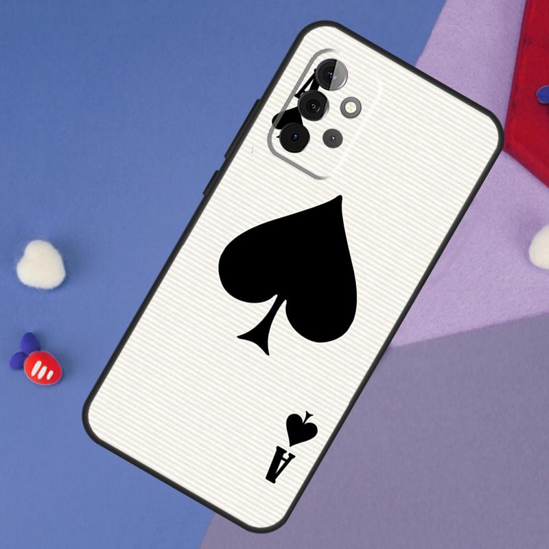 Ace of Spades Case For Samsung Galaxy A15 A54 A34 A14 A13 A53 A16 A26 A36 A56 A12 A22 A32 A52 A06 A35 A55