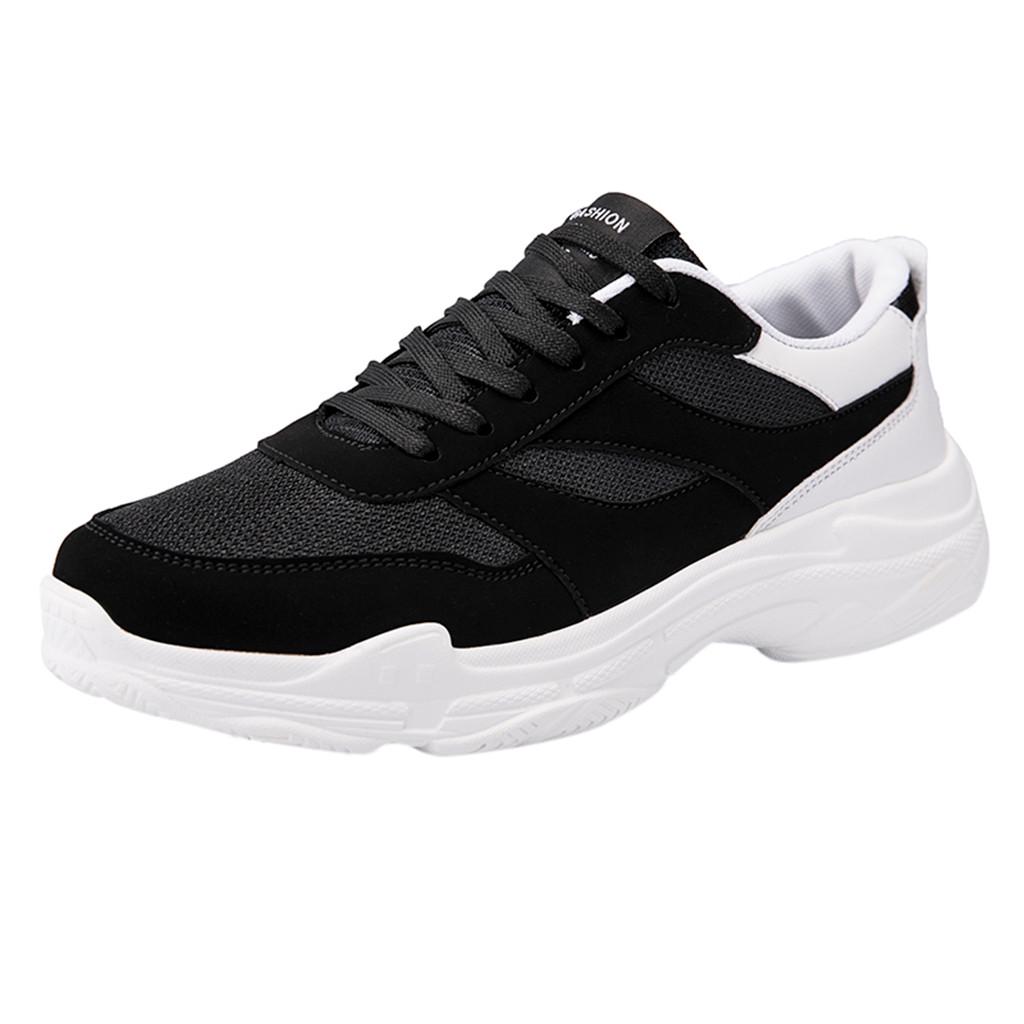 Buy Men Casual Large Size Running Shoe Wild Shoes Thick Bottom Breathable Sneakers at affordable