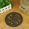 Rural Traditional Decorative Kitchen Stand With Against Slip Base Heatproof Wrought Iron Substance For Worktop Security 17cm Diameter