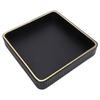Perfume Tray Jewelry Trinket Organizer Tray Multipurpose Nightstand Organizer for Vanity Countertop Bedroom Black and