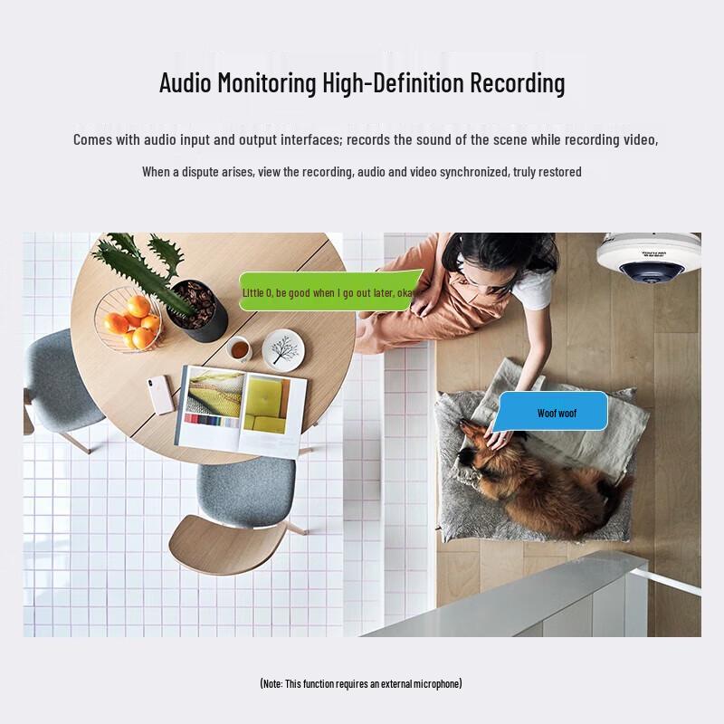Hikvision 5MP 360° Fisheye Indoor Security Camera CN Plug (adapter Included)