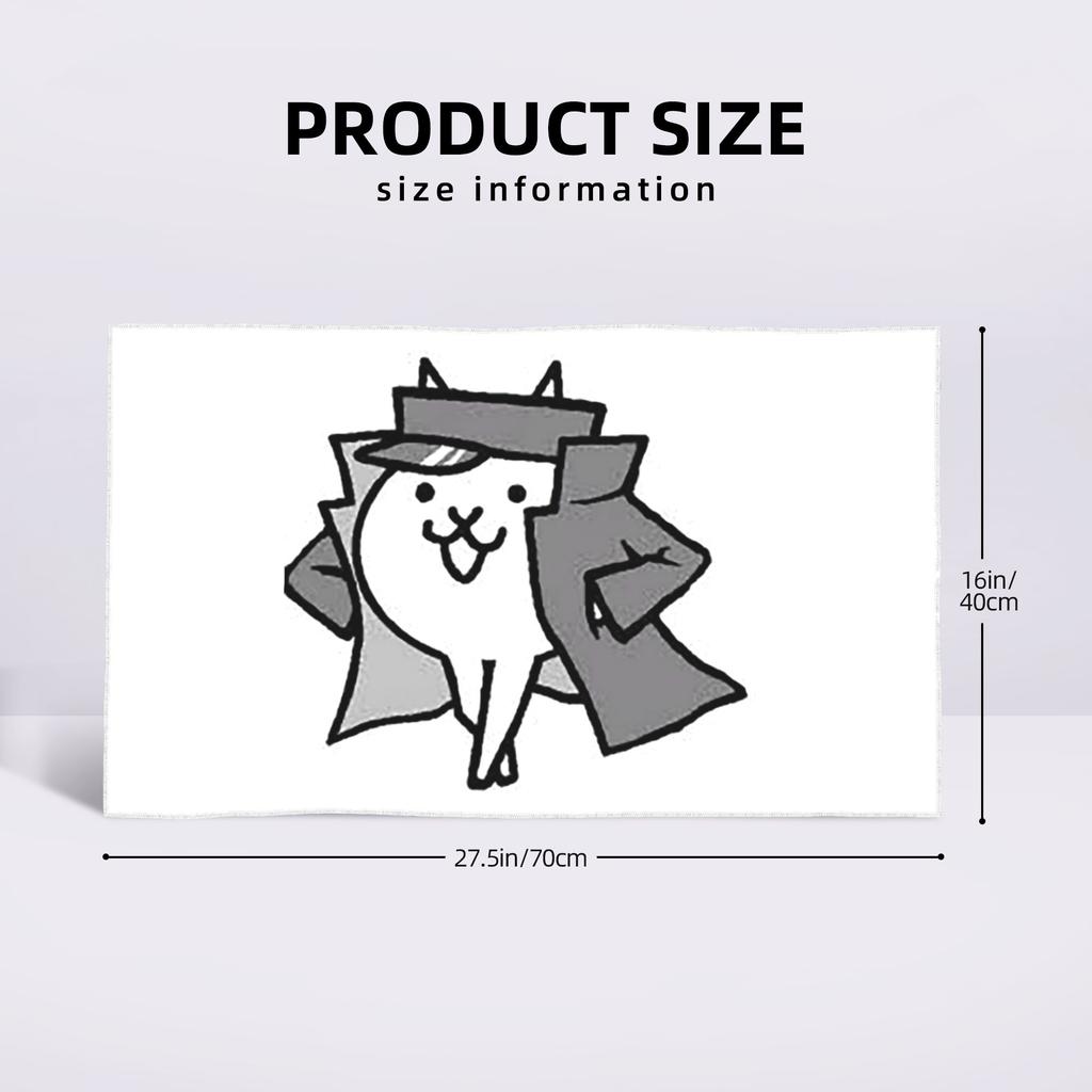 Gato Jotaro Battle Cats Soft Face Towel Quick Dry Pool Bath Cotton Towels Absorbent