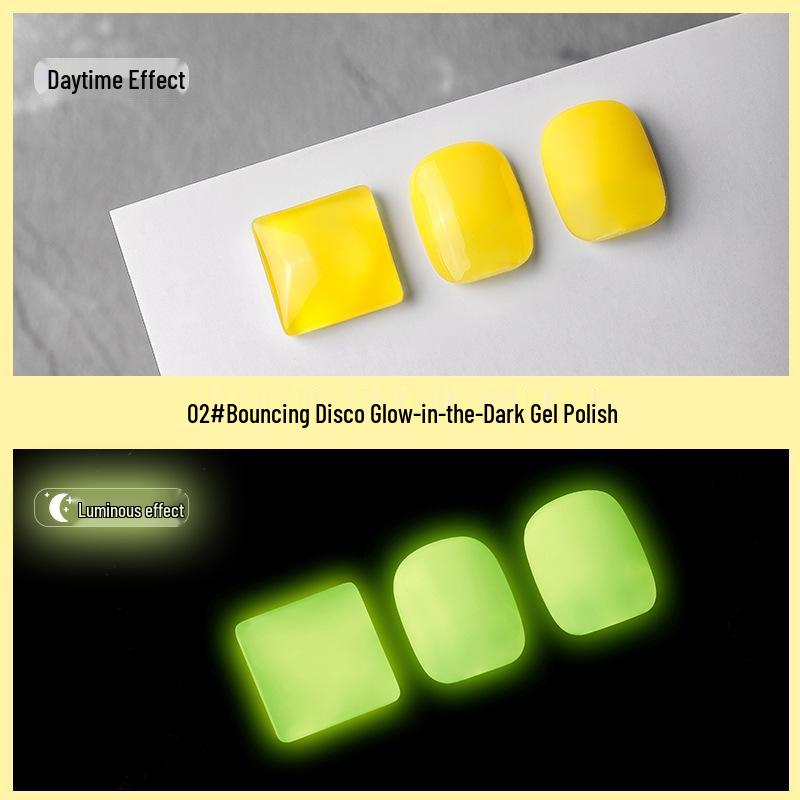 

Yekyo 2025 Светящийся диско-гель: Флуоресцентный лак для ногтей для салонной фототерапии