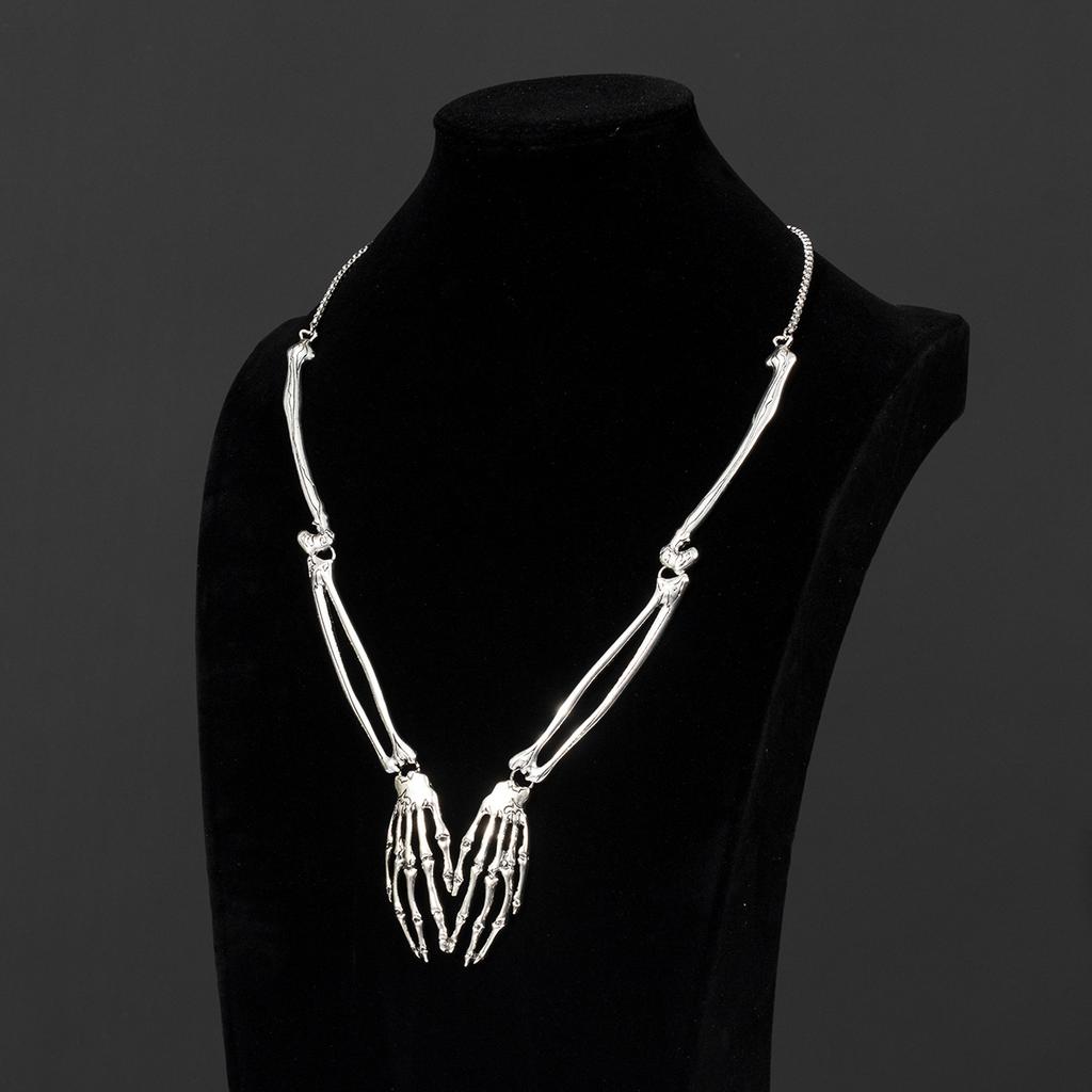 Halloween, Metal Skull, Ghost Festival, Claw Necklace, Accessories, Festival Party Dress Up, Cosplay Props, Party Decoration Accessories