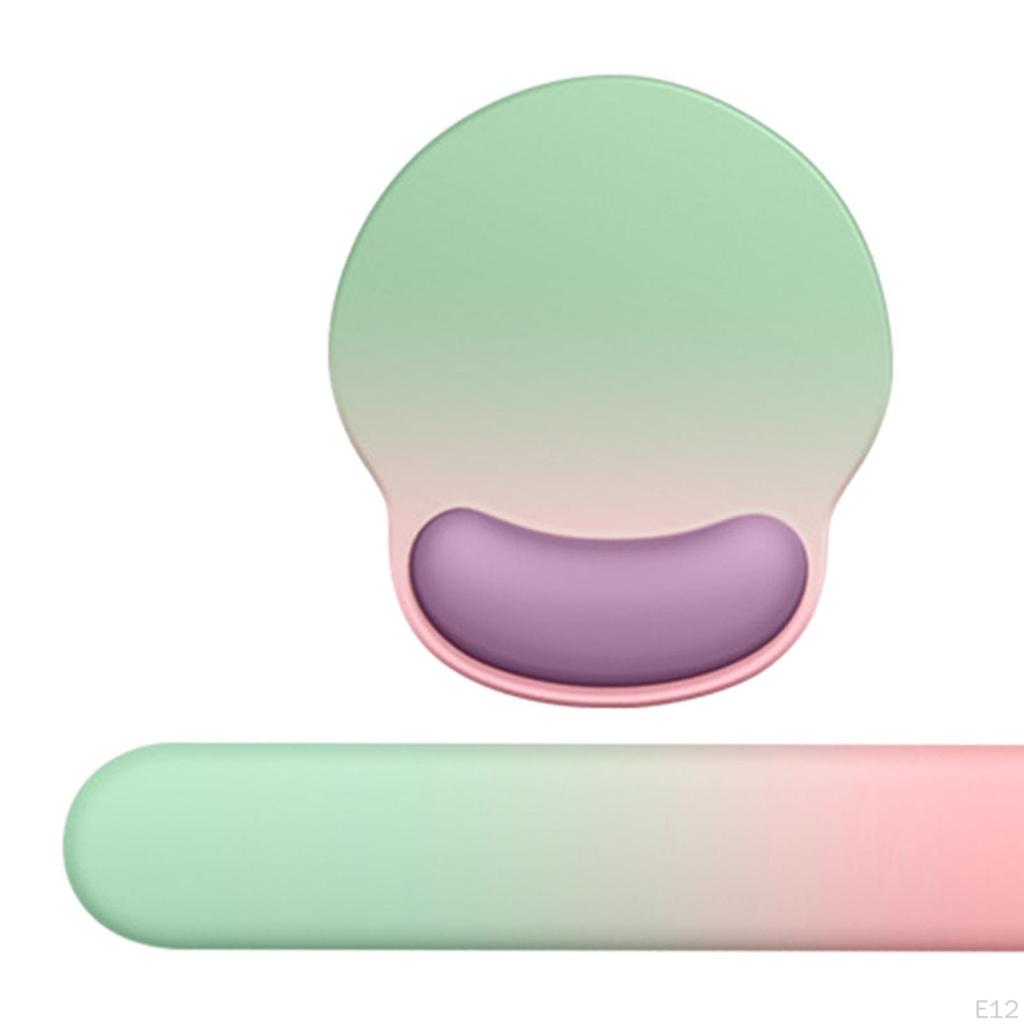 Alfombrilla de Ratón con Soporte para Muñeca Cojín para Gaming Esterilla Ergonómica de Apoyo para Teclado para Oficina Hogar