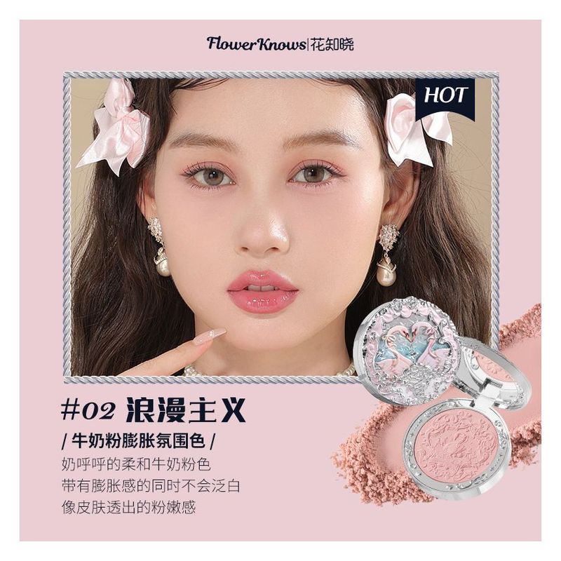 Flower Knows - Sametová tvářenka Swan Ballet - #02 Romantismus