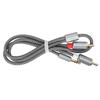 Audio Adapter Auxiliary Cable Lossless Stereo Shielded 3.5mm to 2RCA Audio Splitter Cord for Laptops Desktops